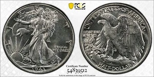 1943 50C Silver Walking Liberty Half Dollar PCGS AU 58 New Holder Blast White - Picture 1 of 4