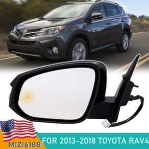 For 2013-2018 Toyota RAV4 Door Mirror Heated Blind Spot Signal Driver Left Side - Picture 1 of 18