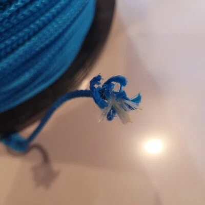50ft 5/32 blue Dimondbraid with kevlar core  Cord Gaff Line - Image 1 of 4