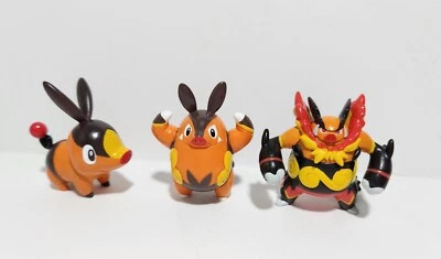 Tomy Officially Licensed Tepig, Pignite & Emboar Evolution Pokemon Toy Lot - New - Image 1 of 3