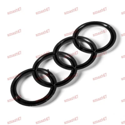 Cubierta de motor emblema logotipo 4H0103940 negra para Audi A1 A3 A4 A5 A8 Q3 Q7 A7 TT Mk2 Foto 1 de 4