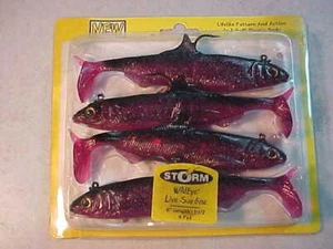 NEW Storm Wildeye Live SARDINE MUSKIE MUSKY Swimbait Red/Black 6" FISHING LURE * - Picture 1 of 5