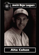 2003 Jewish Major Leaguers #47 Alta Cohen - NM New York NY Maplewood New Jersey