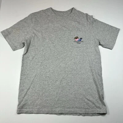 Camiseta Vineyard Vines Jóvenes Niñas Texas Manga Corta Bolsillo Gris Talla XL (18) Foto 1 de 4