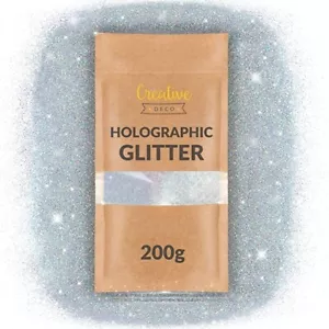 Creative Deco 200g polvo brillante holográfico para brocado color pared - Imagen 1 de 29
