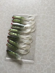 Soft Jelly Tiger Stripe Lures 70mm X 10 Perch Pike Cod Pollock Bass Lures - Picture 1 of 5