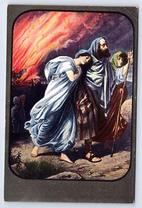WACHTTURM Postkarte Foto DRAMA DER SCHÖPFUNG Nr 10 Die Zerstörung Sodoms D135 - Bild 1 von 2