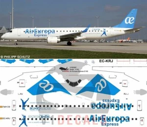 Calcomanías Embraer E195 Air Europa Express V1 para kit de avión modelo 1/144 Revell - Imagen 1 de 8