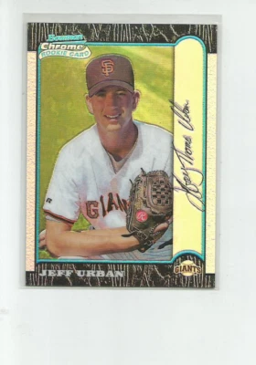 1999 BOWMAN CHROME REFRACTORS #82 JEFF URBAN - Image 1 of 2