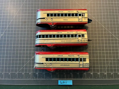 Marx Поезд M10005 Union Pacific КАПОТ СКВО ЛОС-АНДЖЕЛЕС ОМАХА Пассажирские Вагоны - Изображение 1 из 4