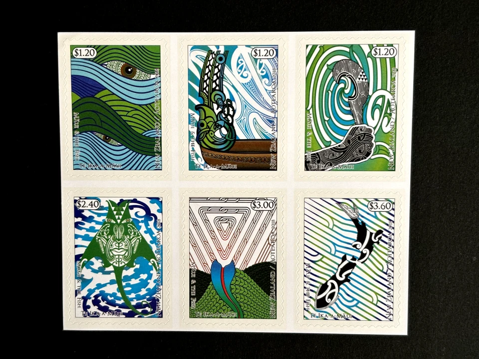 Nueva Zelanda: Maui and the Fish 2018, autoadhesivo, juego MNH Foto 1 de 1