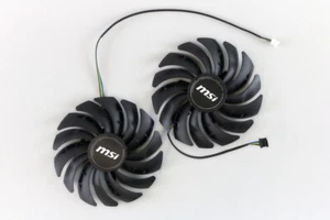 Pełny zestaw wentylatorów GPU 95mm MSI 3060 3070 Ventus 2X PLD09210B12HHH | sprzedawca z USA, fas... - Zdjęcie 1 z 5