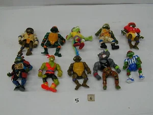 Teenage Mutant Ninja Turtles Figure Lot Vintage 1990s TMNT Lot 10 Figures - Picture 1 of 1