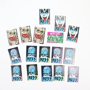 Lote de pegatinas de arte callejero vintage Y2K Rockaway Bear tema Bear KISS (lote de 17) - Imagen 1 de 14