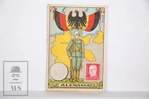 Trading Card - Flag, Soldier & Country. 8, Germany - Spanish Chocolate Adv. - Picture 1 of 2