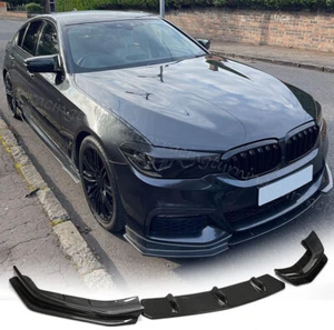 Alerón labial de parachoques delantero de carbono real para BMW Serie 5 G30 G38 540i M-SPORT 17-20 - Imagen 1 de 15