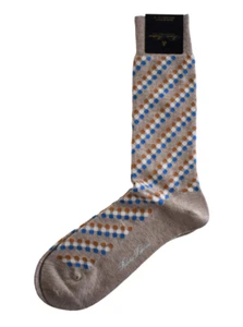 BROOKS BROTHERS COTTON Blend Men's DRESS Socks SHOE SIZE 7.5-12 ITALY - Picture 1 of 5