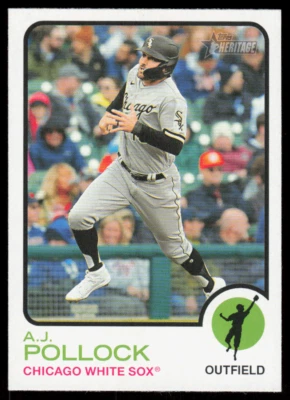 2022 Topps Heritage 611 A.J. Pollock Chicago White Sox - Image 1 of 2