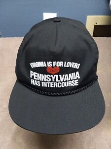 Virginia Is For Lovers But Pennsylvania Has Intercourse Baseball Hat Vintage...
