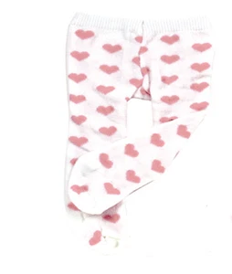 Medias con estampado de corazón rosa para muñecas American Girl de 18 pulgadas - Imagen 1 de 2