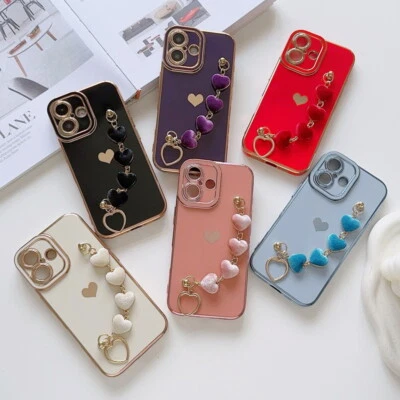 Silicone Shockproof Case 3D Bracelet Cover For iPhone 16 Pro Max 15 14 13 12 11 - Image 1 of 4