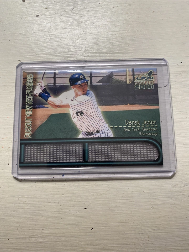 2000 Pacific Aurora Dugout View Net Fusions Derek Jeter #14 Yankees - Image 1 of 2