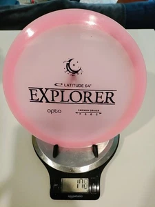 Latitude 64 Opto Explorer Pink Disc Golf Fairway Driver 178g 8/10 Inked - Picture 1 of 2