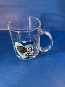 Oreo Cookie Clear Glass Mug Like Milk and Cookies Collectable Dunking Milk Cup - Picture 1 of 6