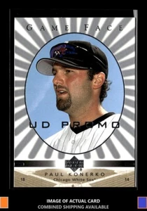 2003 Upper Deck Game Face #30 Paul Konerko UD Promos Chicago White Sox - Picture 1 of 2