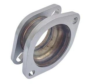 2.5" to 3" Steel Flange Adapter 2 bolts 2" Height for Exhaust Pipe Extension - Picture 1 of 10
