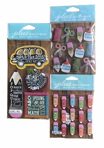 Jolee's Boutique School Teacher Scrapbooking Stickers Lot of 3 2013+14 NIP - Picture 1 of 4