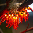 20led Chili String Light Red Pepper Fairy Lights Battery Operated Garden Decor