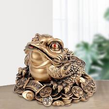 Feng Shui Reichtum Glück Kröte Figur dreibeiniger Frosch Tischskulptur für