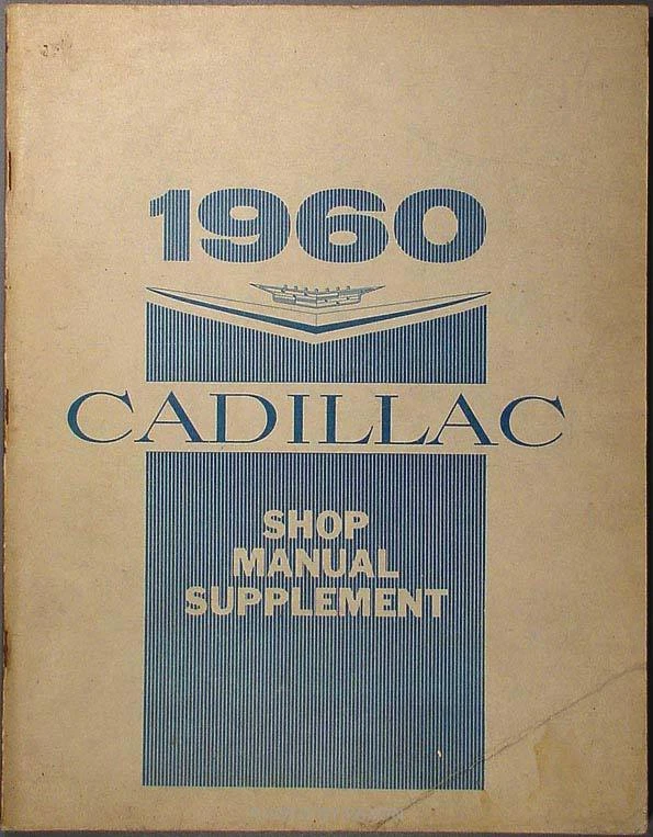 1960 Cadillac Originale Negozio Manuale Integratore OEM Servizio Libro Incluso - Immagine 1 di 1