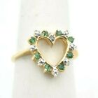 14K Lady's Emerald Heart Ring (Bts484)