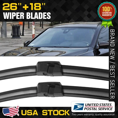 Juego de escobillas limpiaparabrisas delanteras 26" y 18" OEM para BMW 528i 528i xDrive 535d Foto 1 de 4