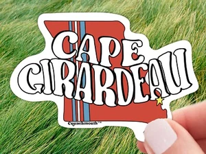 Cape Girardeau Missouri Waterproof Vinyl Sticker For Laptop, Water Bottle, Car - Picture 1 of 5