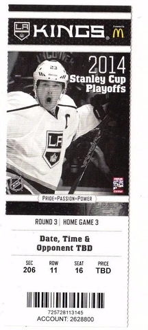 2014 LOS ANGELES KINGS VS CHICAGO BLACKHAWKS PLAYOFFS TICKET STUB GAME #6 Cover