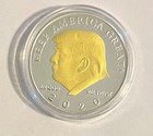 DONALD TRUMP 2020 24k Gold foil Head and Eagle RARE COIN