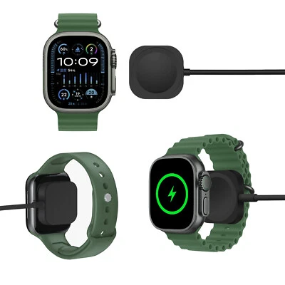Magnetic Wireless Watch Charger For Apple Watch Ultra S10/9/8/7/6/5/4 With Cable - Image 1 of 4