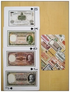 Straits Settlements Banknote 1861-1935 Playing Cards Poker NEW - Picture 1 of 6