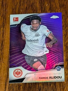 2022 Topps Chrome Bundesliga Purple Refractor Faride Alidou 193/299 Eintracht - Picture 1 of 2