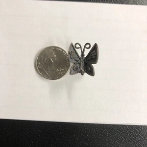 Prendedor artesanal James Avery JA de plata de ley pequeñas flores de mariposa - Imagen 1 de 4