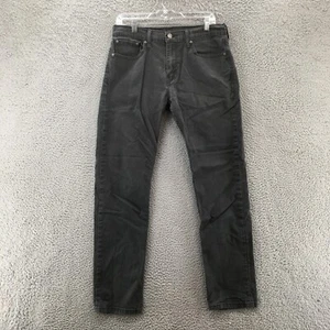 Levis 502 Tapered Fit Jeans Mens 32x34 (actual 32x30) Gray Cotton Blend Mid Rise - Picture 1 of 16