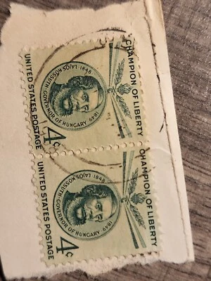 Lajos Kossuth GOVERNOR of Hungary Champion of Liberty 4c US Stamp Used - #5972 - Image 1 of 3