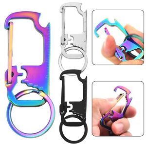 Convenient Keychain Tool for Outdoor Carry Multifunctional Ruler Wrench Opener