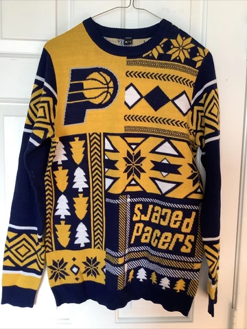 Vintage Indiana Pacers Women's Size Medium Light Sweatshirt Ugly Sweater Cover
