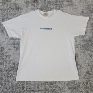 Vintage Mossimo Shirt Men's Large White Limited Edition Graphic Distressed USA - Picture 1 of 11