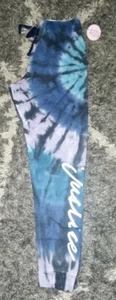 Girls justice cozy joggers size 14 tye dye metallic logo - Picture 1 of 2