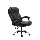 Max Massage Office Chair Executive Gaming Computer Thick Pu Leather Footrest Au